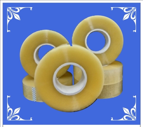 Cây băng dính, băng keo trong 6kg bản 4,8cm lõi nhựa 5ly (6 cuộn) TL 1kg