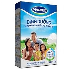 Sữa bột nguyên kem có đường Vinamik hộp giấy 400g