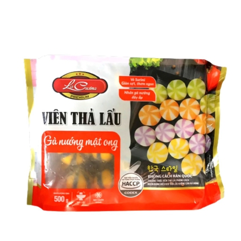 Viên thả lẩu Lacusina gà nướng mật ong 500g