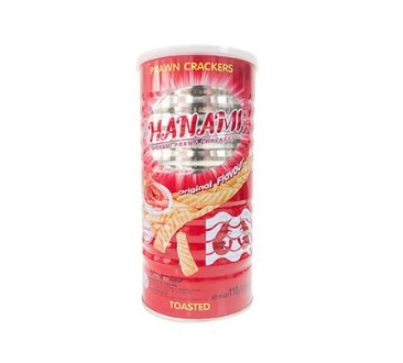 Snack tôm truyền thống Hanami Thái Lan lọ thiếc 110gr