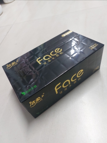 Hộp giấy rút Face ( đen ) 100T