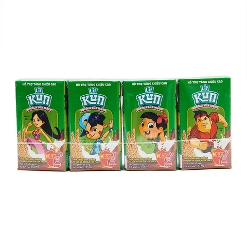 Sữa Kun socola lúa mạch hộp 110ml