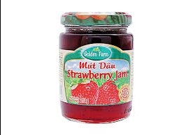 Mứt hoa quả Golden Farm lọ 210gram hương : dâu