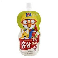 Nước hồng sâm pororo hàn quốc vị táo 100ml