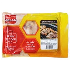 Thịt ba rọi ướp gia vị Vissan 500g