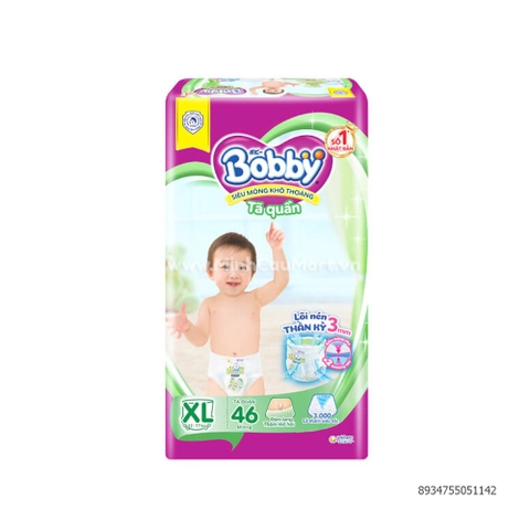 Tã quần Bobby XL 46 miếng