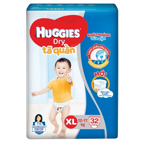 Tã quần Huggies size XL 32+6M