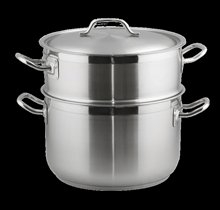 Bộ nồi kèm xửng hấp inox 3 đáy cao cấp size 26cm Five Star