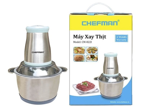 Máy xay thịt kèm dụng cụ bóc tỏi cao cấp CHEFMAN CM-8221