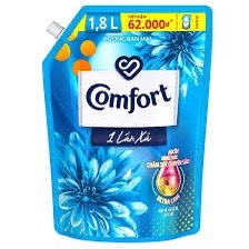 Nước xả vải Comfort hương ban mai túi 1,8L