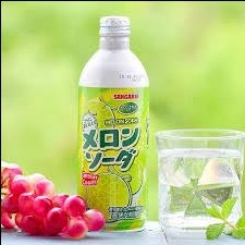 Nước soda Sangaria Nhật vị dưa lưới 500ml