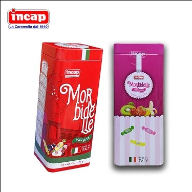 Kẹo trái cây mềm hương vị tổng hợp InCap Morbide Maxi Gusti Ý hộp 175g