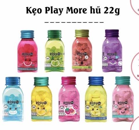 Kẹo play more Cooling Green Apple 22g