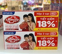 Xà bông rửa tay Lifebuoy Hộp 2 bánh