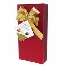 Socola hỗn hợp Bỉ Hamlet hộp đỏ nơ vàng 125gram
