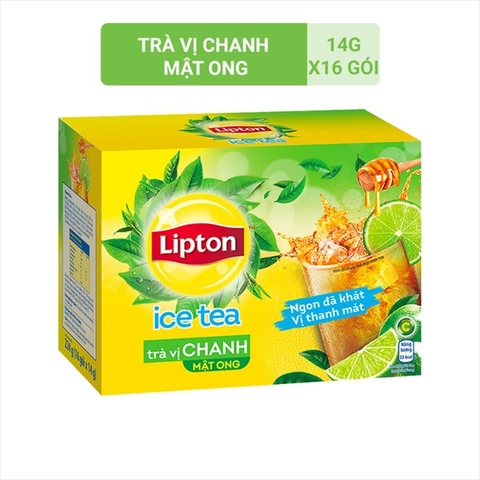 Trà hòa tan lipton chanh mật ong (14g x 16 gói)