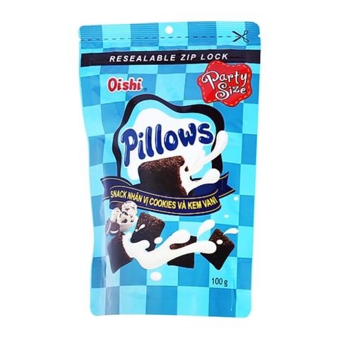 Snack Pillows nhân Cookies & Kem Vani túi 95gram