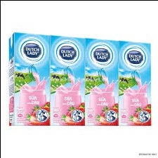 Sữa tươi cô gái hà lan vị dâu 180ml