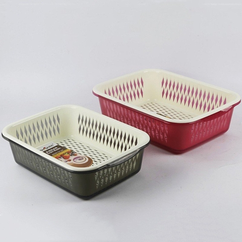 Rổ chậu 2in1 chữ nhật PIN CAI HOUSEWARE MT-3122 ( 34x25x10 )