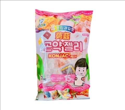 Thạch cốc hoa quả Dolphin Konjac Jelly Malaysia 384g