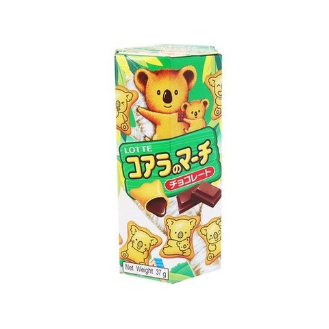 Bánh gấu Lotte nhân socola hộp xanh lá