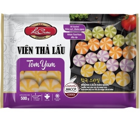 Viên thả lẩu vị Tom Yum Lacusina 500g