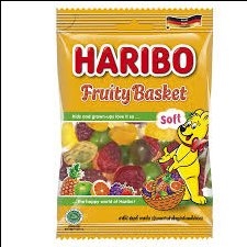 Kẹo dẻo Haribo Fruity basket 80g