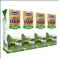 Sữa tươi tiệt trùng có đường Green Farm Vinamilk 180ml