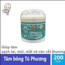 Bông lau tai thân nhựa Tú Phương hộp 200g