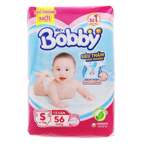 Tã dán BOBBY size S - 56 miếng