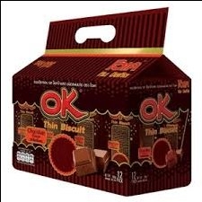 Bánh quy OK THIN Thái Lan vị socola 360g