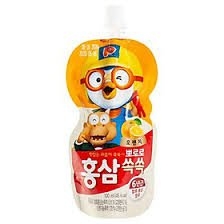 Nước hồng sâm pororo hàn quốc vị cam 100ml