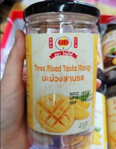 Xí muội xoài 3 vị Thái Lan hũ 150g