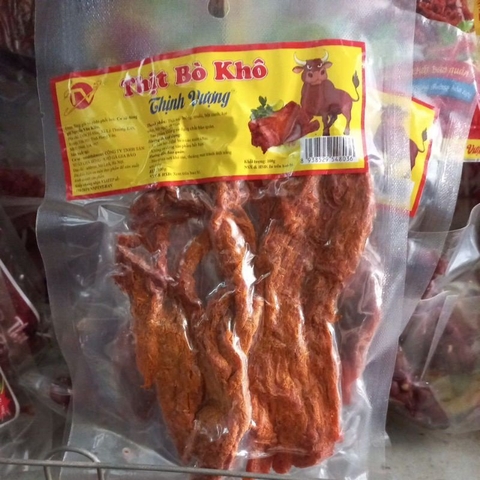 Thịt bò khô miếng Thịnh Vượng 100g