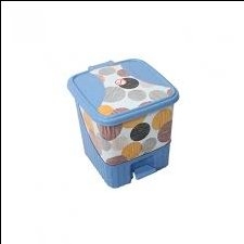 Thùng rác bật đức vuông bé Song Long 2758 (22x24x24cm)