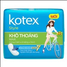 Băng vệ sinh Kotex Maxi không cánh 8 miếng