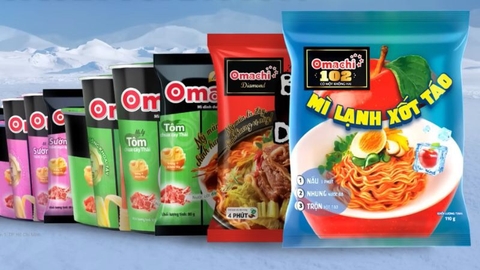 Mì Omachi lạnh xốt táo gói 110g