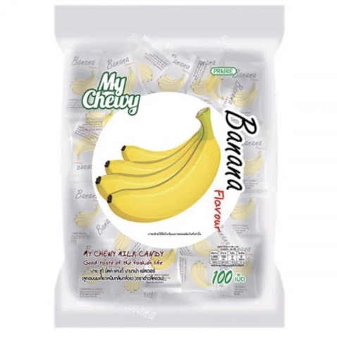 Kẹo dẻo MY CHEW Thái Lan hương chuối gói 360g