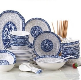 Tô Bát Tràng Ceramic hoa văn xanh số 8