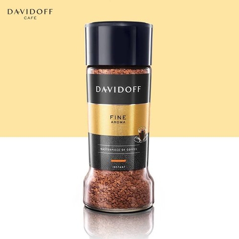 Cà phê Arabica nguyên chất hoà tan Fine Aroma hiệu Davidoff lọ 100gram