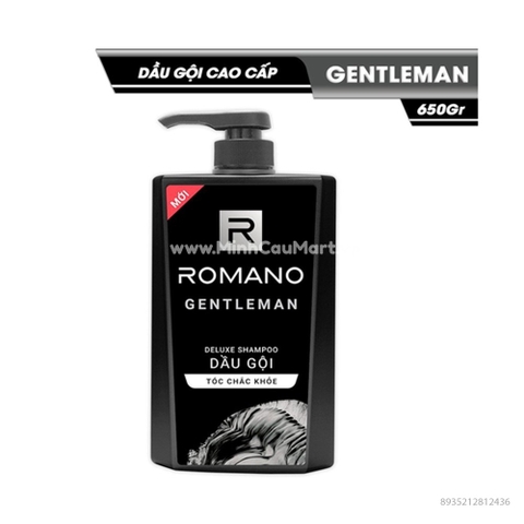 Dầu gội hương nước hoa Romano Gentleman chai 650g ( đen )
