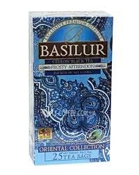 Trà đen Basilur Fposty Afternoon (xanh dương) hộp giấy 50gram ( 25pcs)