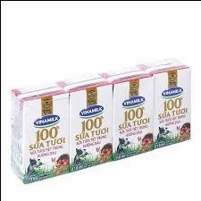 Sữa tươi tiệt trùng hương dâu Vinamilk 110ml