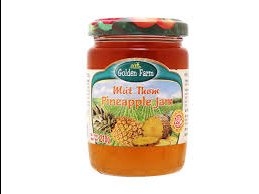 Mứt hoa quả Golden Farm lọ 210gram hương : dứa