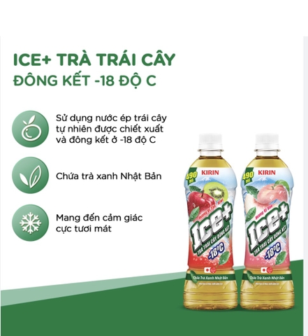 Nước ICE hương vị trà trái cây đông kết 490ml