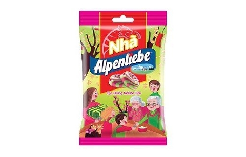 Kẹo Alpenliebe vị Matcha dâu gói 119gram