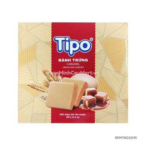 Bánh Tipo vị Caramel hộp giấy 250g