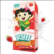 Sữa Kun hương kem dâu 110ml