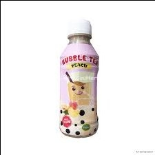 Trà sữa trân châu Bubble Tea vị đào chai 450ml