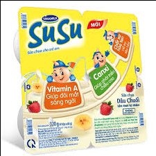 Sữa chua trẻ em vị dâu chuối Vinamilk 80g